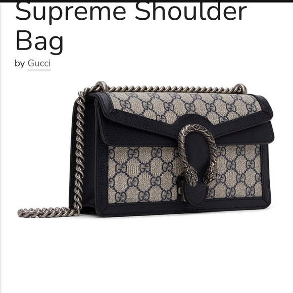 SUPER RARE Gucci dionysus small navy blue bag - Picture 5 of 7